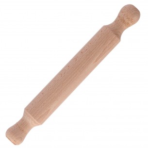 Mattarello in legno di faggio per pasta fresca e chitarre. Lungo 32 cm