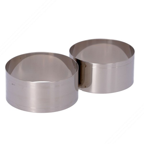 projector Arabische Sarabo Veraangenamen 2 Round Stainless Steel Cooking Rings. Diameters: 80 & 90 mm, h 40 mm